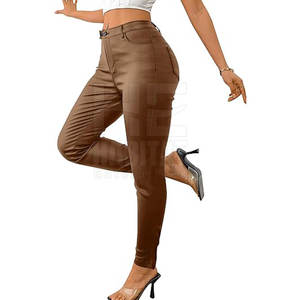 Pantalones de Cuero Premium para Mujer, Ajustados, Negros, Leggings de Cuero Genuino, Cómodos y Elegantes - Product Image 6