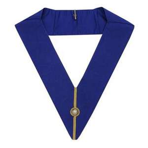 Collar de Tela de Alta Calidad para Logia Azul, Gran Maestro Masón, Regalia, Precio Económico, Decoración con Logotipo Personalizado - Product Image 1