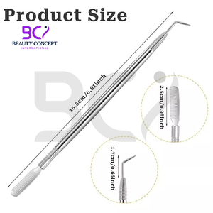 Prix de gros, logo personnalisé, meilleur fournisseur avec peigne de séparation pour extensions de cils, outil de rehaussement de cils en acier inoxydable - Product Image 2