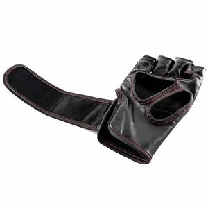 Gants de boxe MMA de qualité supérieure, respirants, avec personnalisation de la couleur noir et gris, design unique, par REBIRTH ATHLETICS - Product Image 3