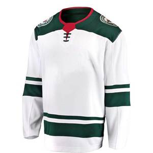 Prix de gros de qualité supérieure Nom de l'équipe personnalisée Uniforme de maillot de hockey sur glace et chemise de hockey - Product Image 6