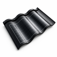 Tuiles photovoltaïques BIPV incurvées, production d'énergie solaire, produits photovoltaïques, panneaux solaires incurvés