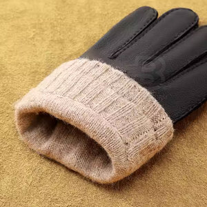 ถุงมือหนังพรีเมี่ยมหน้าจอสัมผัสใช้ได้กับฤดูหนาว - Product Image 5