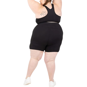Shorts de yoga grande taille avec poches, taille haute, tissu extensible, soutien, vêtements de sport actifs, shorts d'entraînement de gym pour femmes - Product Image 3