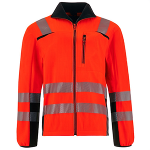 เสื้อแจ็คเก็ตซอฟต์เชลล์สีส้ม/ดำ รุ่น Trendline High-Viz สำหรับงานอุตสาหกรรม-ป้องกัน - Product Image 2