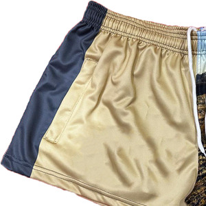 Haute Qualité Conception Votre Propre Logo % 100 Polyester Rugby Footy Shorts Poche À Fermeture Éclair Sublimation Footy Shorts pour Homme et Femme - Product Image 3