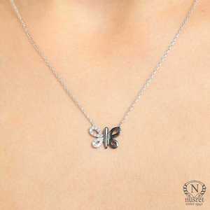 Collier papillon en argent sterling 925 plaqué or, style tendance, cadeau idéal - Product Image 5