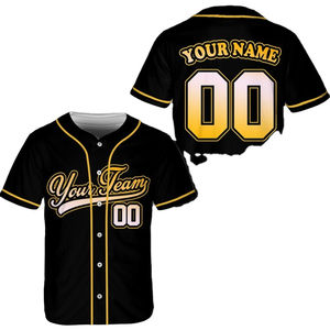 Camiseta de Béisbol Personalizada de Estilo Americano, Diseño de Jersey de Béisbol, Manga Corta, Ropa Deportiva Personalizada para Hombre - Product Image 6