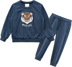 Sweatshirts surdimensionnés à col rond personnalisés pour hommes, hiver, imprimé délavé à la pierre, Streetwear, pull en polaire avec broderie 3D, manches longues - Product Image 1