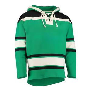 Sudadera con Capucha Personalizada Única, Sudadera de Hockey 100% Algodón, Jersey de Hockey sobre Hielo con Capucha y Cordones - Product Image 4