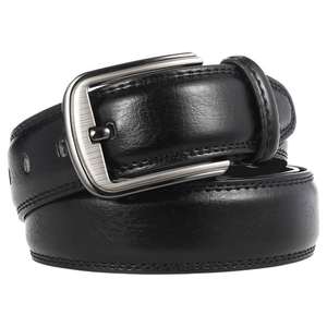 Mens Leather <b>Belt</b> Timeless Design Strong Waist Support Metal <b>Buckle</b> Formal Casual Apparel OEM ODM Factory Supply - Product Image 5