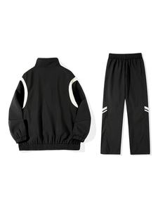 Ensemble veste coupe-vent et jogging imprimé uni, respirant, séchage rapide, unisexe, longueur genou, nylon, tenue de printemps/automne tendance - Product Image 6