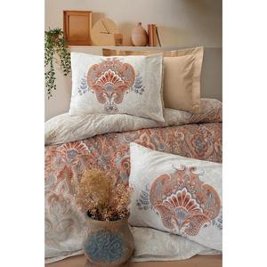 Juego de funda nórdica doble con caja de algodón Bohemian Loreta Beige Chic y elegante - Product Image 2