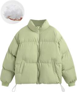 Chaqueta acolchada personalizada a precio barato al por mayor, chaquetas acolchadas para mujer, abrigo de plumón ligero de poliéster 100% para mujer - Product Image 1