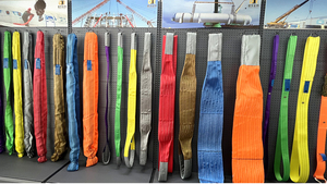 Dây đai nâng hàng bằng vải polyester 100% tùy chỉnh nhà máy, chịu tải nặng, đạt chứng nhận <span class=keywords><strong>CE</strong></span>/GS, 10, 20, 30 tấn - Product Image 2
