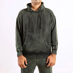 ชุดวอร์มลำลองผู้ชายสั่งทำพิเศษ ผ้าคอตตอน 100% หนานุ่ม สีพื้น เสื้อฮู้ดแบบสวมพร้อมกางเกงขายาว  รับสกรีนโลโก้ตามแบบ - Product Image 2