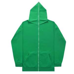 Vente en gros Sweat à capuche long zippé pour hommes Veste à capuche décontractée à fermeture éclair complète Streetwear Sweat-shirt avec poches Logo personnalisé OEM - Product Image 6