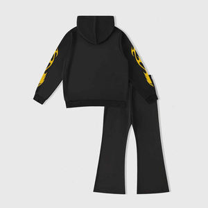 Conjunto Deportivo Casual de 2 Piezas para Hombre 2024, Sudadera con Capucha y Estampado Gráfico Personalizado de Letras y Figuras, y Pantalones con Cordón Delantero - Product Image 6