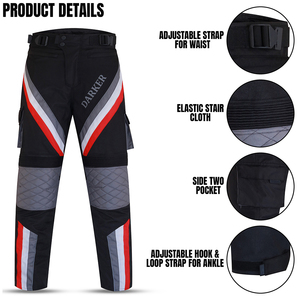 Pantalon textile moto pour hommes pantalons sur mesure Street Biker Cordura imperméable à l'eau pantalons de course automobile - Product Image 4