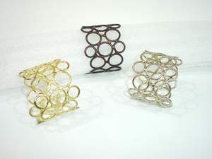 ที่ใส่ผ้าเช็ดปากแบบตาข่ายโลหะคุณภาพพรีเมียม ราคาถูก สำหรับงานแต่งงานและงานปาร์ตี้ ราคาประหยัดและเหมาะสม - Product Image 6