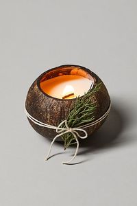 Viet Fargimex Bougeoir à noix de coco avec poignée distinctive Bol de Noël Produit - Product Image 5
