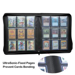Carpeta cargadora superior <span class=keywords><strong>Yu</strong></span>-<span class=keywords><strong>Gi</strong></span>-<span class=keywords><strong>Oh</strong></span> de cuero PU con 9 bolsillos Carpeta para tarjetas de carga superior Premium Pokémon Trading <span class=keywords><strong>Toploader</strong></span> - Product Image 2