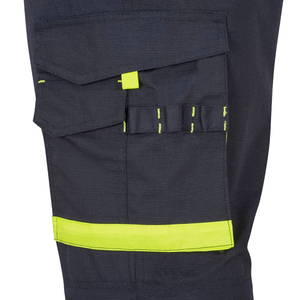 Latest Designed Men's <b>Hi</b> <b>Vis</b> Work <b>Pants</b> Breathable Reflective Cargo Space High Suspenders Made From Canvas Fabric - Product Image 6