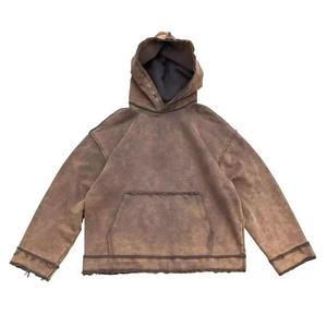 Sudaderas con capucha de lavado ácido para hombres, venta al por mayor, sudaderas con capucha de lavado ácido para hombres, último diseño, servicio OEM Vintage, ropa con capucha transpirable - Product Image 1