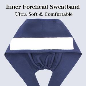 Chapeaux de travail réglables pour femmes et hommes Coton et polyester Matériel Femmes Hôpital Bouffant Chapeaux Casquettes chirurgicales - Product Image 2