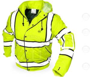 Gilet de sécurité réfléchissant jaune personnalisé de haute qualité, haute visibilité, conforme aux normes ANSI Classe 1 et EN ISO 20471 Classe 2, avec éclairage LED, en molleton de coton, le meilleur choix - Product Image 5