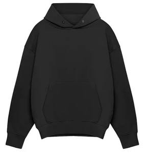 OEM Wholesale 100% Cotton Oversized Hoodie <b>Plain</b> Blank Custom Logo <b>Men</b> <b>Hoodies</b> - Product Image 4