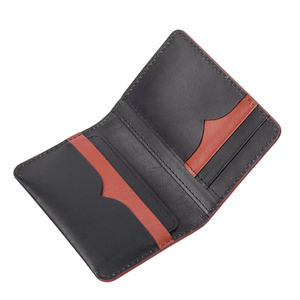 Elegante Vintage de cuero genuino Bi Fold Wallet Slim RFID Bloqueo Monedero con tarjetero para hombres 2017 - Product Image 1