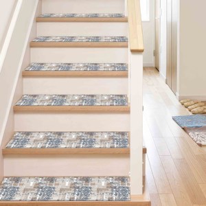Alfombra Estampada en Tonos Suaves, Estilo Azteca, Abstracto, Moderno, Lavable a Máquina, Goblen - Product Image 2