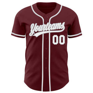 Maillot de baseball authentique en gros respirant à séchage rapide durable cousu résistant à l'humidité confort adapté aux équipes sportives - Product Image 4