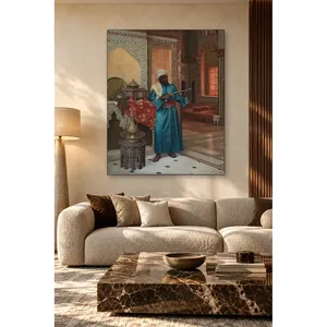 Fida Rudolf Weisse Garde avec épée dans une salle de palais, impression sur toile - Product Image 4