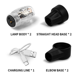 Xe Van nắp đầy màu sắc lốp nhấp nháy bầu không khí đèn có thể sạc lại xe máy dẫn đèn cảm biến - Product Image 3