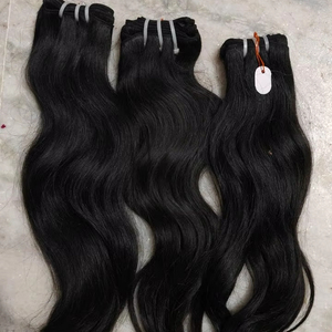 Cabello humano suave sin procesar, cabello natural ondulado, cabeza completa cruda, proveedor de cabello 12A, sedoso, recto y ondulado, paquetes de cabello humano original virgen - Product Image 1