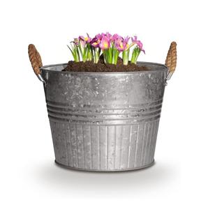 Vente en gros de seau en fer galvanisé en vrac avec poignée en fil métallique pour décoration de jardin jardinière seau à seau multi-utilisable - Product Image 6