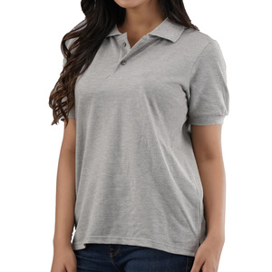 Polo de mezcla orgánica transpirable con costuras de contraste y Polo de mujer de corte Delgado Eco Conscious Pick para salir - Product Image 1