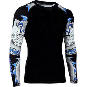 GAF 2024 Design High Quality Breathable Rash Guard Low MOQ Sports Wear For MMA Rash Guard Customizable - Product Image 3