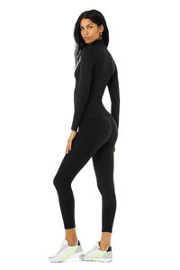 Femmes taille haute 2 pièces Legging ensemble sans manches Fitness solide motif chemise Shorts grande taille Yoga ensembles en gros - Product Image 2