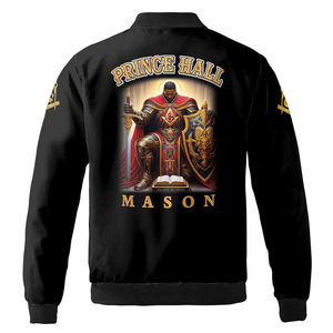 Chaqueta bomber personalizada Mason Prince Hall F & A.M, chaquetas de manga larga 2025 hechas a medida de alta calidad - Product Image 3