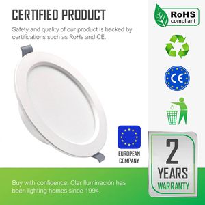 Hybec-ultra Slim nhôm lõm dẫn Spotlight 5W 7W 12W 18W 24W mỏng Downlight với bảo hành 2 năm cho sử dụng thương mại trong nhà - Product Image 2