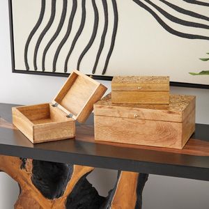 New Design Wooden Storage <b>Box</b> Handcrafted Design Natural Wood <b>Box</b> Mango and Acacia Wood <b>Keepsake</b> <b>Box</b> with Multiple Use - Product Image 4