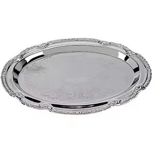 Plateau de service moderne en métal Taille personnalisée Designer Nouveau plateau de service Classique Élégant Vente en gros Plateau de service en métal fantaisie - Product Image 6