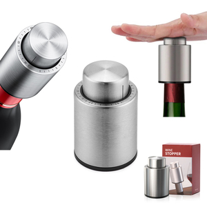 Portable réutilisable métal argent <span class=keywords><strong>bouchon</strong></span> bouteille de <span class=keywords><strong>vin</strong></span> scellant garder frais pompe à Air vide <span class=keywords><strong>bouchon</strong></span> scellant bouchons de <span class=keywords><strong>vin</strong></span> en acier inoxydable - Product Image 2