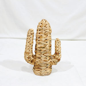 Figurine de cactus en jacinthe d'eau Artex Dong Thap Factory, décoration rustique - Product Image 4