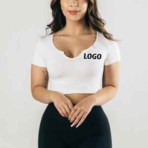 Camiseta de Moda Urbana Extra Grande Personalizada para Mujer, Manga Corta, Cuello Redondo, Estilo Casual - Product Image 3