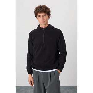 Men's Sweatshirt 88300-Ruby <b>Black</b> Standard Fit 100% Cotton <b>Fleece</b> - Product Image 5