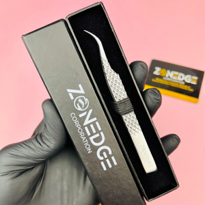 Meilleure vente pince à cils en argent pointe pointue en acier inoxydable de haute qualité pour isoler les cils naturels de marque privée - Product Image 1